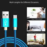 1/2/3Meter Type C USB Charger Cable 25cm Short Cabel Nylon Long Kabel for Xiaomi 9 Mix 4 Redmi Note 7 8 Pro Samsung Note 10 Plus