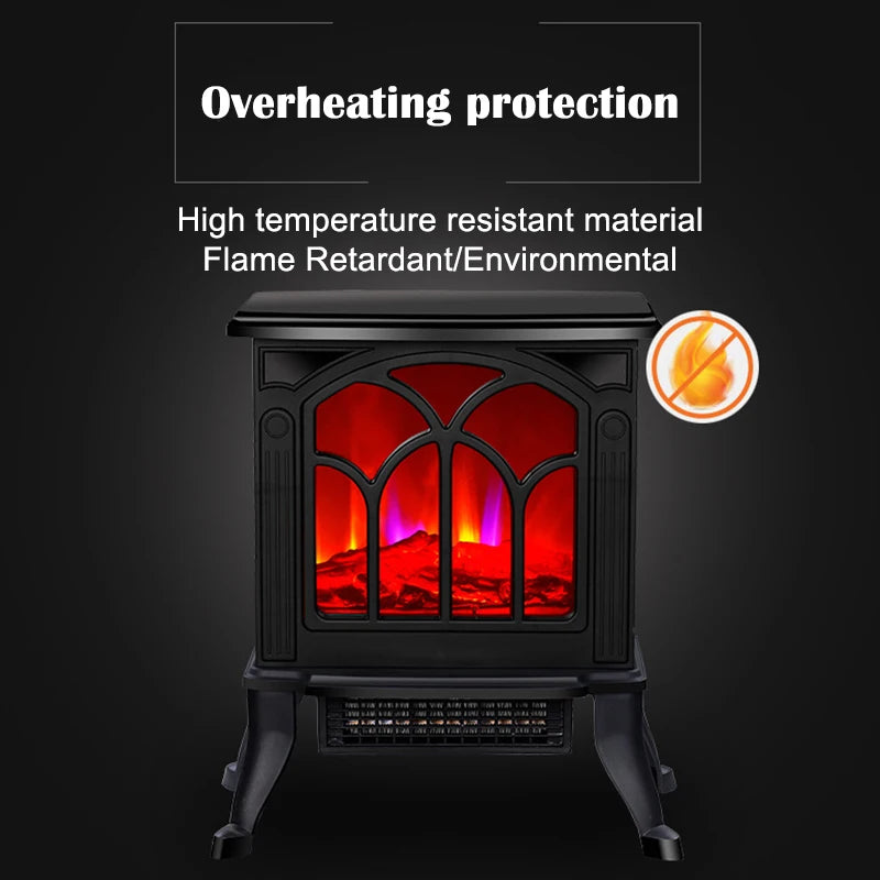 Electric fireplace heater home simulation flame mountain heater bedroom bathroom small air conditioner heater heater