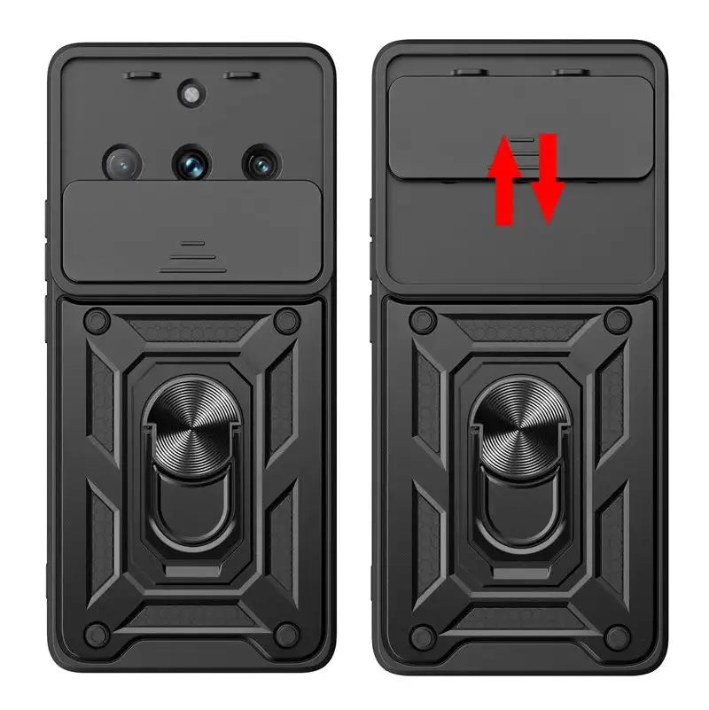 For OPPO Realme 11 Pro Plus Case Car Magnetic Ring Holder Armor Phone Cases For Realme 11 Pro Realme11 Pro+ RMX3740 Back Cover