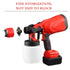 800ML Electric Cordless Spray Gun Paint Sprayer Auto Furniture Steel Coating Airbrush 4 Nozzle Flower Watering Spray Gun