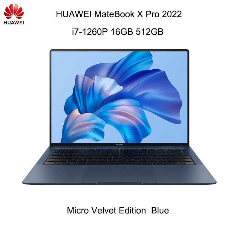 HUAWEI MateBook X Pro 2022 Laptop 14.2 Inch 3.1K TouchScreen Netbook i5-1240P i7-1260P 16GB 512G Intel Iris Xe Graphics Notebook