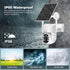 Srihome DH005 2K UHD Solar Power Low Comsunption Wireless PTZ IP Dome Camera Full Color AI Humanoid Detection CCTV Monitor