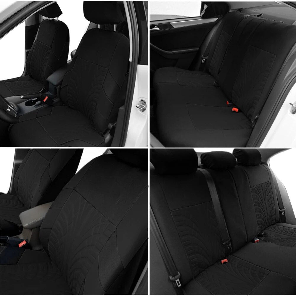 Brand Embroidery Car Seat Covers Set Car Organizer Universal