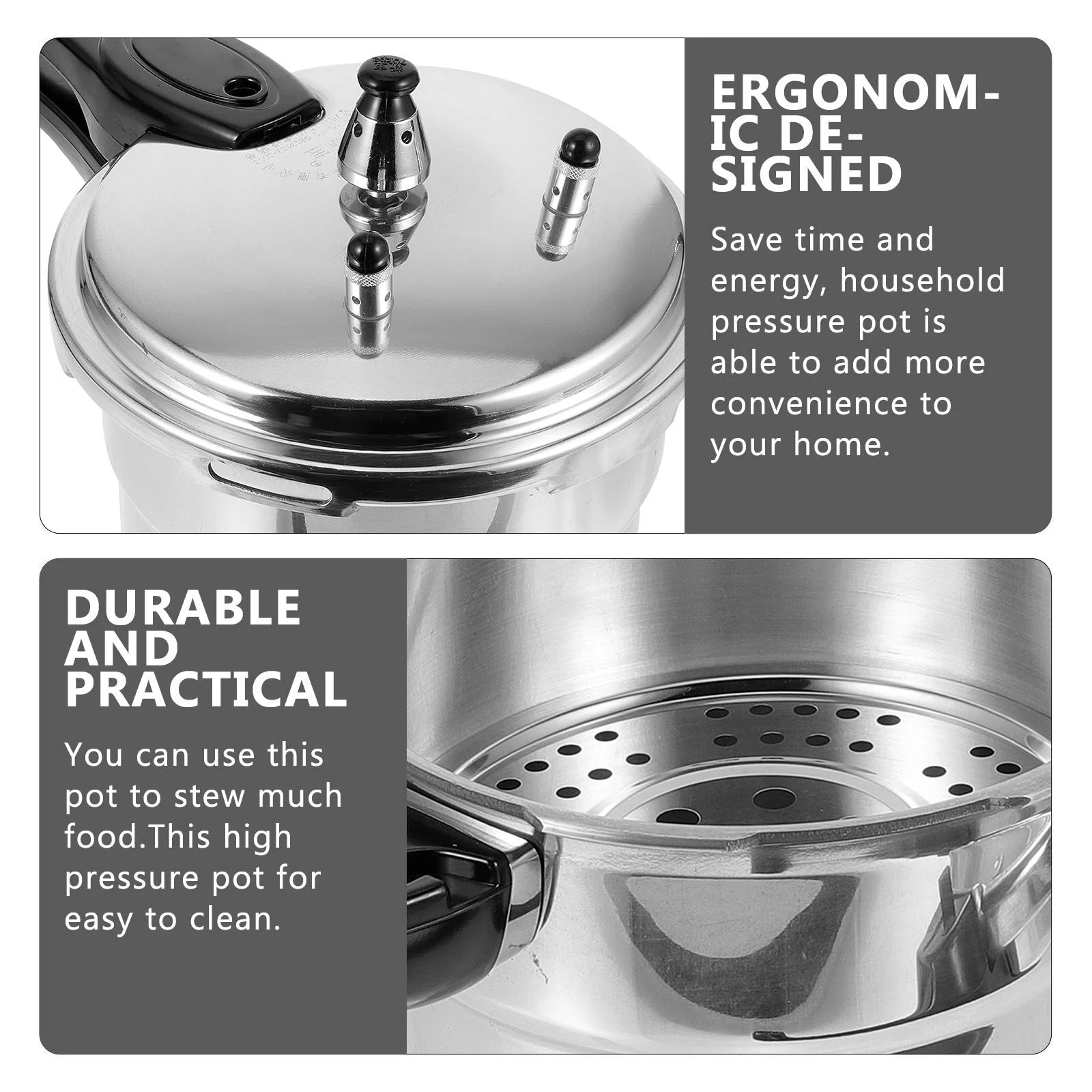 Electric Pressure Cooker Aluminum Alloy Safe Stainless Steel Pressure Cookers Canning Stove Top