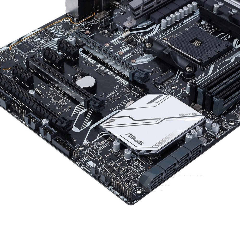 AM4 Motherboard ASUS PRIME X370-PRO with AMD X370 Chipset Socket AM4 Ryzen 7th Generation 4×DDR4 64GB PCI-E 3.0 M.2 8xSATA 3 ATX