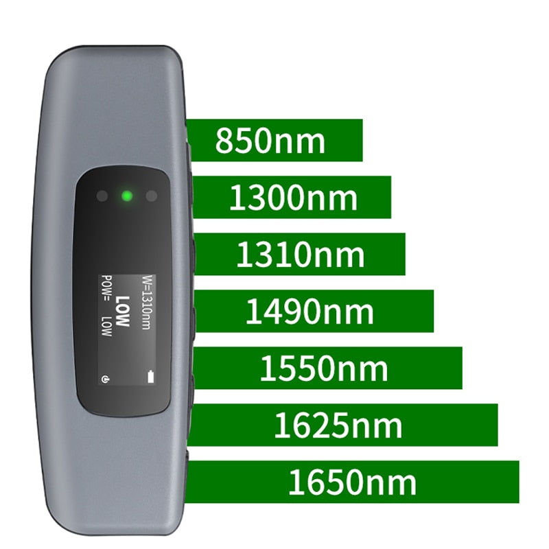 FTTH New 2 in Mini Rechargeable Optical Power Meter -70~+10dBm/-50~+26dBm Visual Fault Locator 2/5/10/20/30/50mw Built In