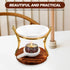 Aroma Lamp Stove Ceramic Wax Melt Burner Holder Heaters Wooden Warmer Essential Oil Tealight Aromatic