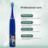 Children's Cartoon Colorful Electric Toothbrush 12Pcs Replacement Heads Ultrasonic Rechargeable Soft Hair Cleaning Brush for Kid