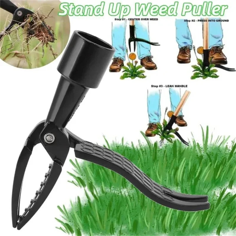 Stand Up Weed Puller Tool Weeding Head Replacement Manual Weed Remover Aluminum Claw Weeder Root Remover Hand Tool For Outdoor