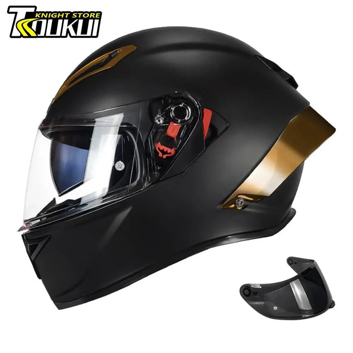 Helmet Motocross Casco Moto 6 Colors Visors Double Lens Motorcycle Helmet Full Face Capacete De Moto DOT Approved Cycling Helmet
