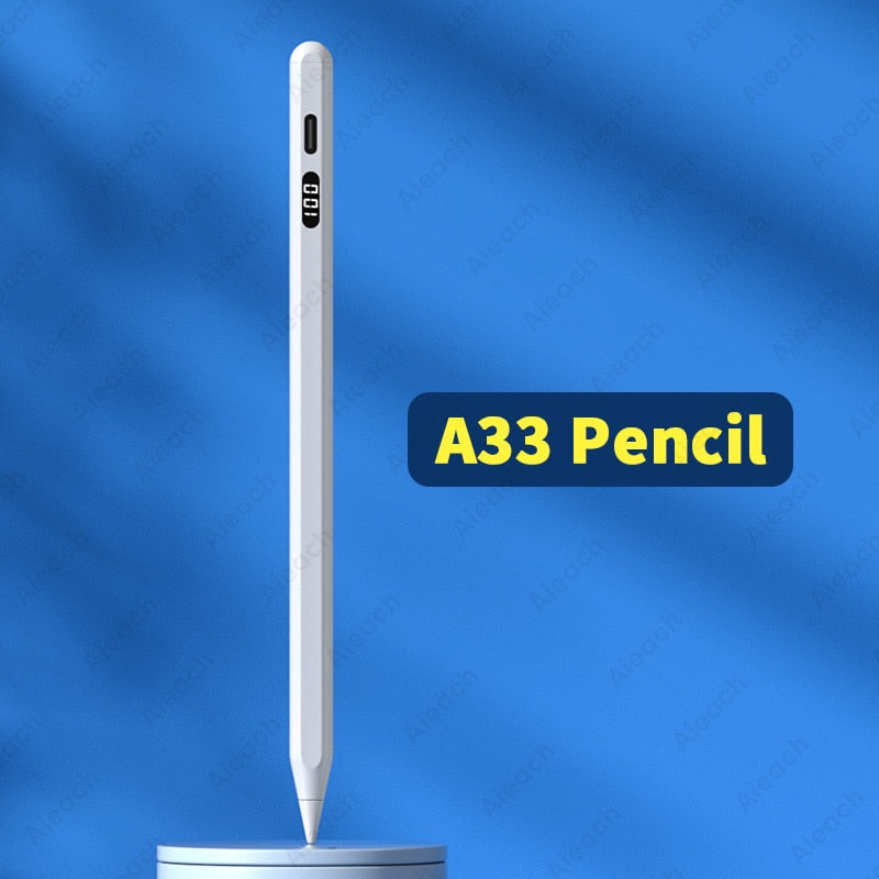 Aieach A33 Universal Stylus Pen For Tablet Phone Android IOS Touch Pen For iPad Pencil Apple Pencil 2 With Digital Power Display