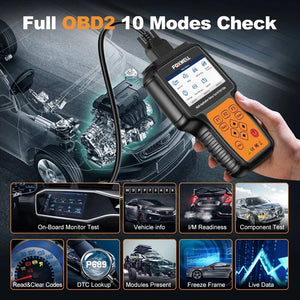 FOXWELL NT650 Elite OBD2 Automotive Scanner Code Reader Professional A/F BRT ABS SRS DPF Oil 26 Reset OBD 2 Car Diagnostic Tool