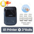 NiiMbot B1 Label Sticker Tag Price Printer with Paper Roll Waterproof Anti-Oil Tear-Resistant Price Tag Scratch-Resistant Papers