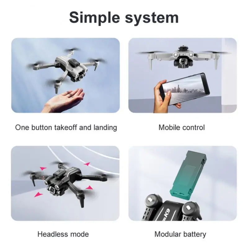 Lenovo K9 Drone 4K Professinal With 8K Dual Camera Wide Angle Optical Flow Localization Four-way Obstacle Avoidance Quadcopter