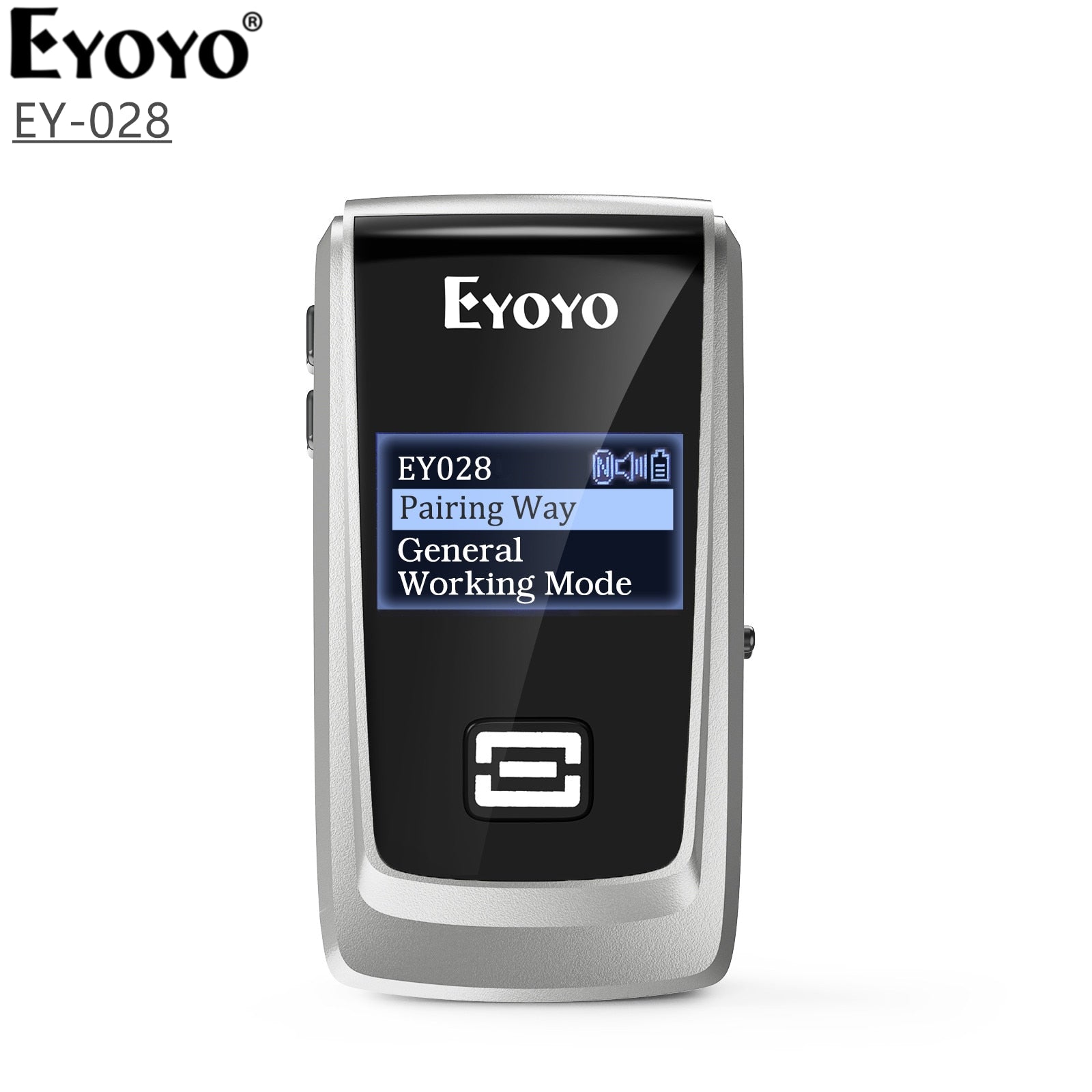 EYOYO 028 Bluetooth QR 2D Barcode Scanner With LED Display Wireless Laser Bar Code Reader for IOS Android Windows Mobile Payment