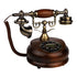 Retro Solid Wood Telephones Resin Digital Button Dial Phone And Rotary Dial Corded Nostalgic Landline for Home Vintage Decorativ