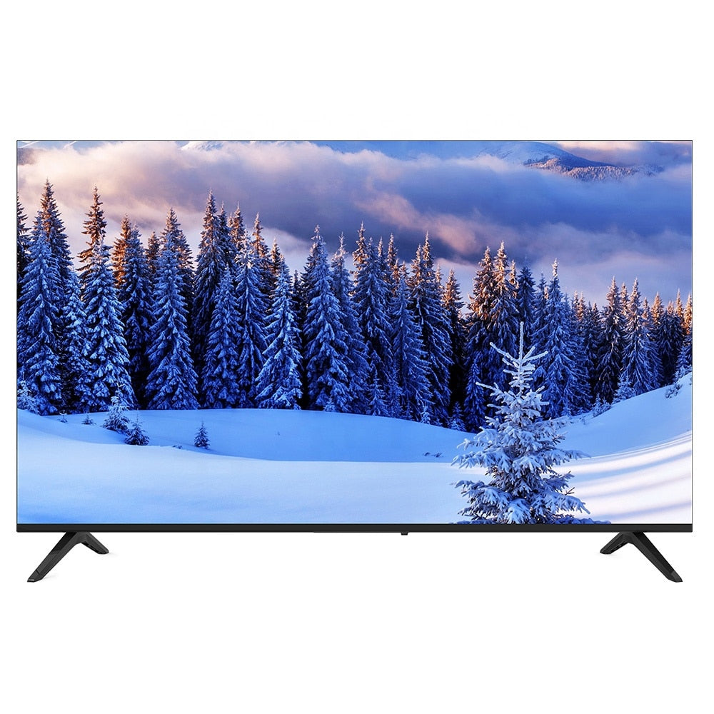 POS express43 Inch Wifi Slim Television Android TV Smart 4K UHD Large Screen Frameless LCD LED TV