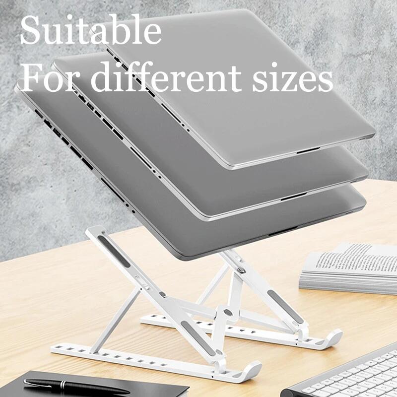 Foldable Laptop Stand Cooling Notebook Bracket Adjustable Ergonomic Laptop Support Base Holder Laptop Tablet Accessories Stands