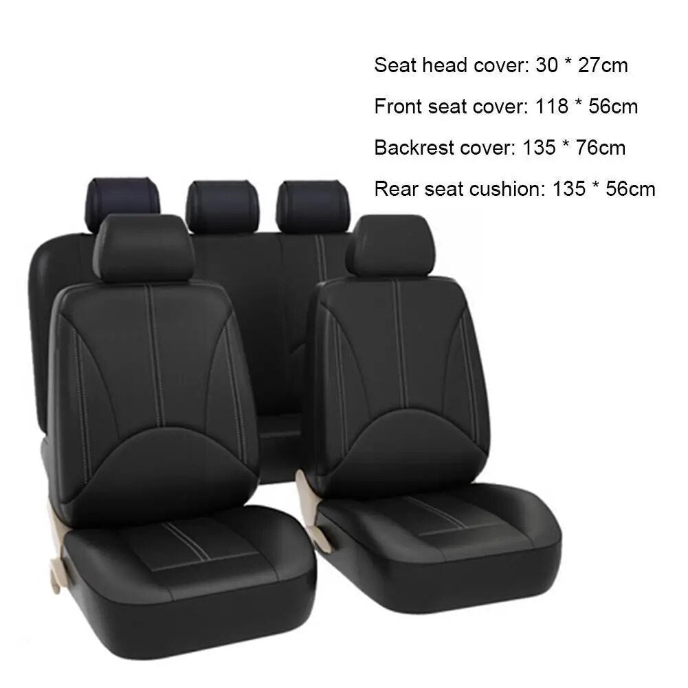 4/9pcs/set PU Front Car Seat Covers Compatible Universal Fit Most Car SUV Car Accessories Car Seat Cover for Toyota Z8H8