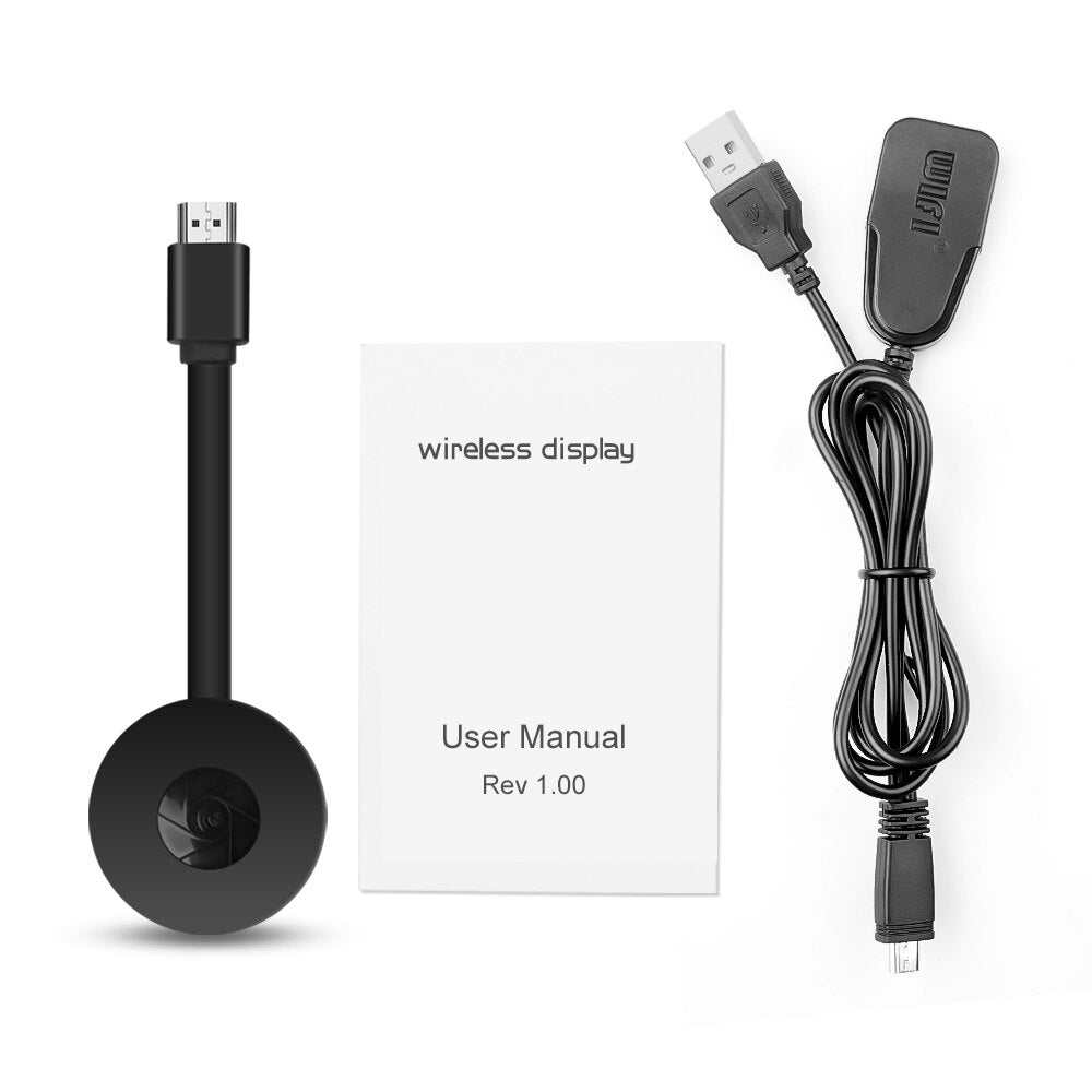 2.4G 4K For MiraScreen TV Stick Dongle Crome Cast HDMI-compatible Wireless WiFi Display Receiver for Google Chromecast 2 Android