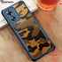 Rzants For OPPO A17 4G Case Hard Camouflage Cover TPU Frame Bumper Half Clear Phone Shel