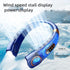 Xiaomi LED Colorful Hanging Neck Fan Digital Display Air Cooler Bladeless Neck Fan 4000mAH Rechargeable Neck Ventillator