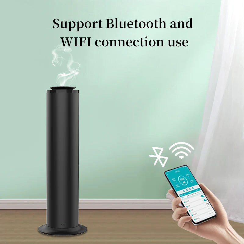 Covering 1500m³ Intelligent Aroma Diffuser WIFI Bluetooth Control Essential Oil Capacity 500ML Home Hotel Diffuser Fresh Air