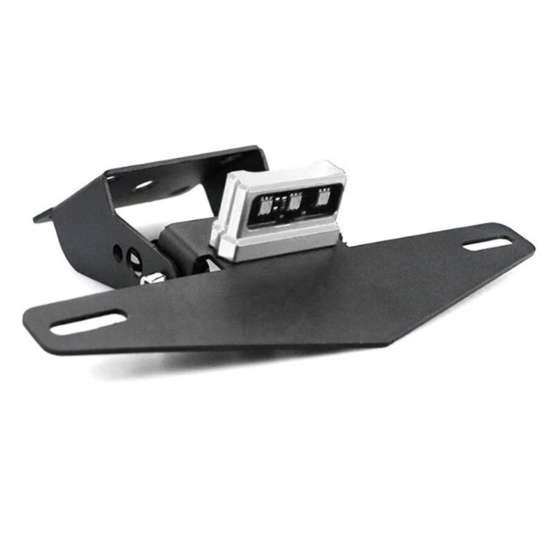 Motorcycle Rear License Plate Tail Frame Holder Bracket with LED Light for KTM DUKE 125 250 390 200 Adjustable Moto Accessories