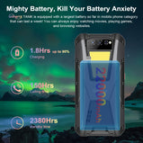 Unihertz TANK Large Battery Rugged Smartphone 4G Unlocked 8GB 258GB Mobile Phone 22000mAh 108MP G99 Android 12 Cellphone