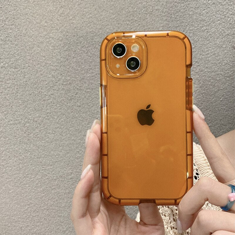 Ottwn Luminous Shockproof Bumber Phone Case For iPhone 11 14 Pro Max 12 11 13 Pro Max X XR XS Max Transparent Acrylic Back Cover