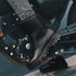 Motorcycle Riding Leather Boots for Men and Women Outdoor Botas Motocross Winter Black Thick Soled Plush Knight Boots