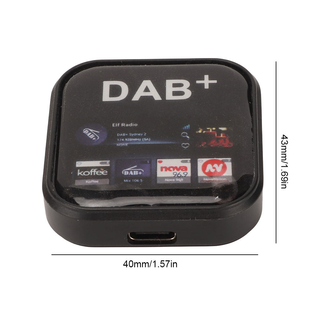 DAB Radio Receiver In Car Digital Antenna DAB+ Adapter Aux Tuner Box Audio USB Amplified Loop for Android Car Radio Decoding