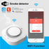 Tuya Smart Life WiFi Function Family Parlor Child Room Home Kitchen Smoke Detector PIR Sound Alarm Sensor Shop Fire Inspection