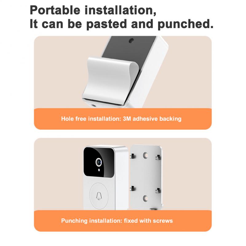 X9 Smart Wireless Wifi Video Doorbell Waterproof 1080P HD Video Doorbell With Camera HD Infrared Night Vision Intercom Camera