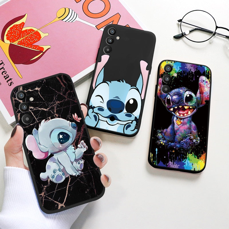 For Samsung Galaxy A34 5G Case 6.5" Soft TPU Back Cover Cute Stitch Lilo Disney Coque For Samsung A 34 A34 SM-A346E Funda Bumper