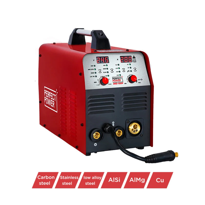 4 In 1 Welder Tig Mig Mig Welder 110 220 Arc Welders Mig Welding Machine 180A Portable Pulse Aluminum Welding Machine