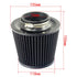 Full Set 76MM 3 Inch Car Air Filter Flow Intake Filter Tube Sport Power Mesh Cone Cold Air Induction Kit For Universal Car Parts