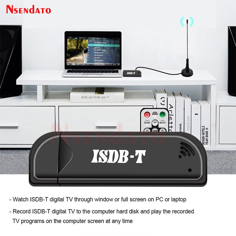 Mini Digital ISDB-T USB2.0 TV HDTV Tuner Stick Receiver Recorder With Remote Control Antenna for Brazil