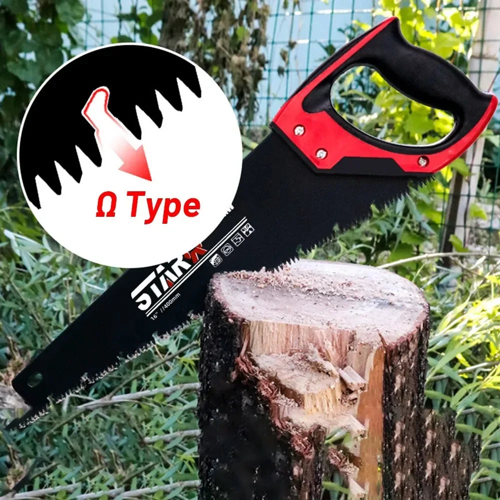 16/18/20 Inch Hand Saw Timber Saw Heavy Duty Extra Long Blade Saw For Garden Tenon Wood Bamboo Plastic Cutting Woodworking Tool