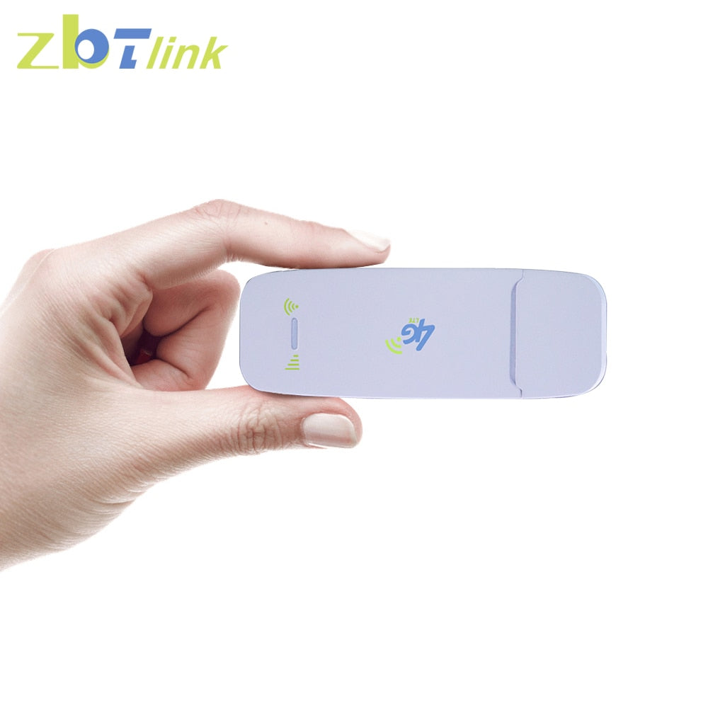 Zbtlink Mobile Wireless 4G LTE Modem Dongle Mini Wifi Router with SIM Card Slot Pocket Hotspot for Car Outdoor Network UF0701