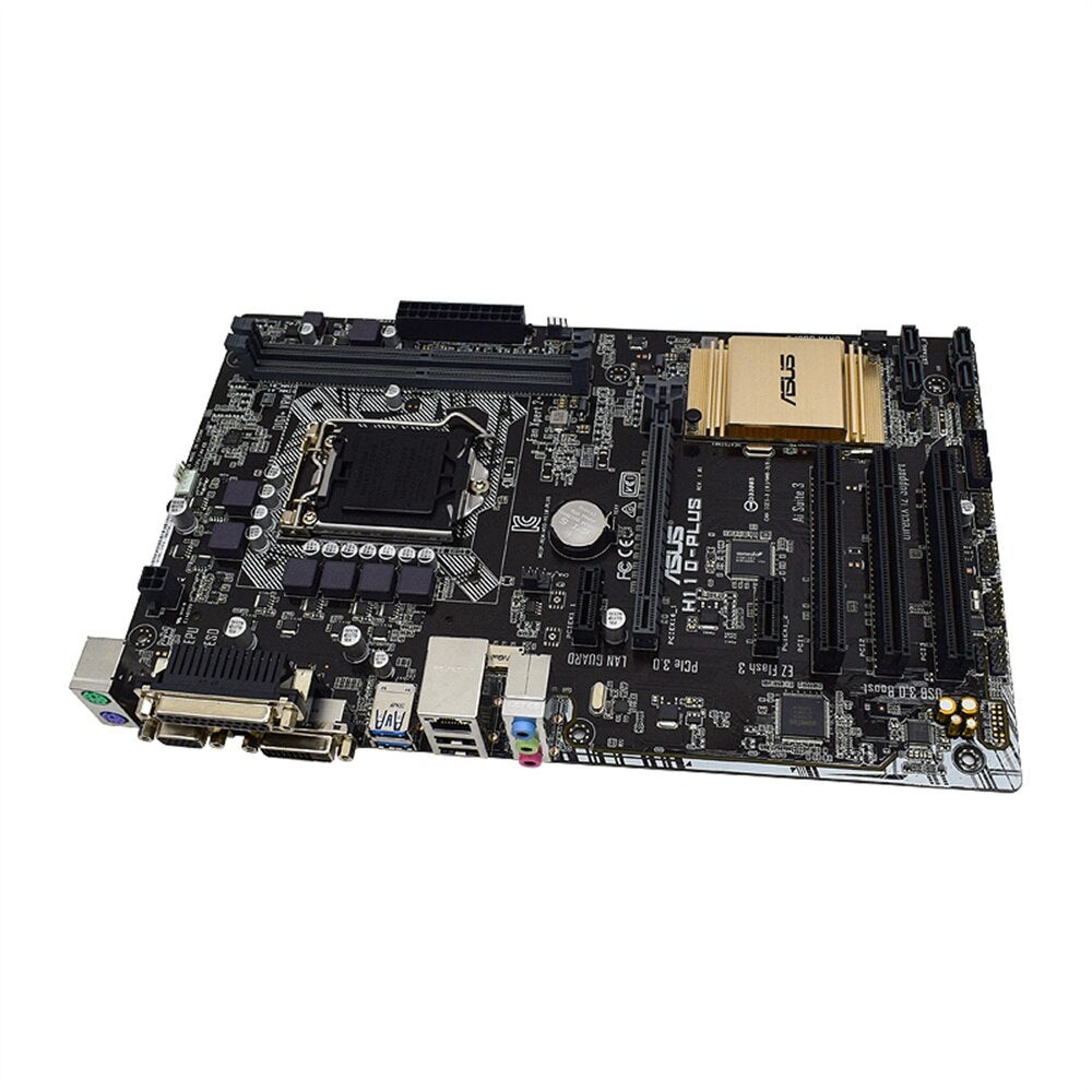 ASUS H110-PLUS LGA 1151 Motherboard DDR4 32GB PCI-E 3.0 Intel H110 1151 Motherboard  USB3.0 PCI-E 3.0 ATX For i5-7600 cpus