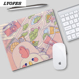 Laptop Mouse Mat for Office Home PC Computer Keyboard Cute Mouse Pad Kawaii Desk Pad Deskpad Gaming Desk Mats Gamer 22x18cm