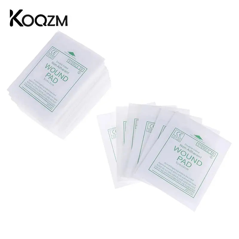 New 50 Pcs Gauze Pad First Aid Kit Waterproof Wound Dressing Sterile Medical Gauze Pad Wound Care Supplies