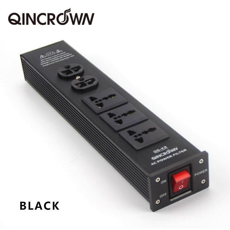 Audiophile Audio Noise AC Power Filter Universal socket Power Conditioner Power Purifier Surge Protection with Power cord