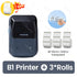 NiiMbot B1 Label Sticker Tag Price Printer with Paper Roll Waterproof Anti-Oil Tear-Resistant Price Tag Scratch-Resistant Papers