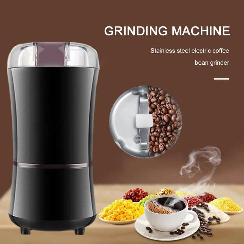 Powerful Spice Nuts Seeds Coffee Bean Grind Machine Electronic Kitchen Electric Coffee Grinder 400W Mini Salt Pepper Grinder