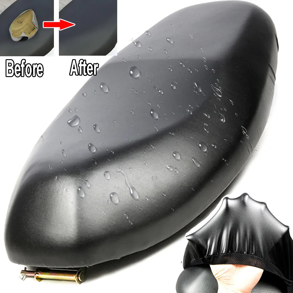 Motorcycle Seat Cover Waterproof Breathable Leather 3D Mesh Cushion Cover Protector Sunscreen for Motorcycle Electric Scooter