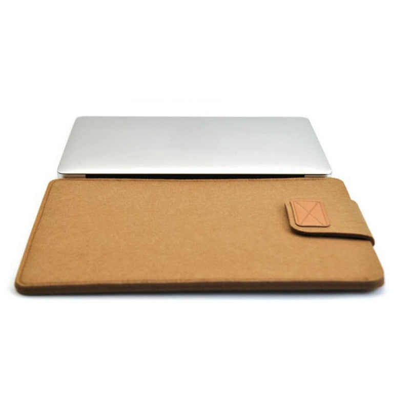 Felt Sleeve Slim Tablet Case Cover Bag for MacBooks Air Pro 11 13 15 Inch Solid Color Tablet Storage Bag