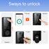 Smart Deadbolt Locks of Tuya Bluetooth App Biometric Fingerprint Password Keyless Entry Front Door Lock