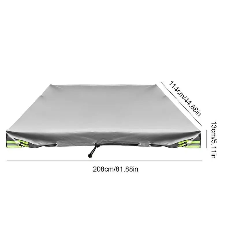 Winter 420D Trailer Cover Auto Roof Tent Heavy Duty Durable Dustproof Waterproof Protector Cover Travel Camping Canopy